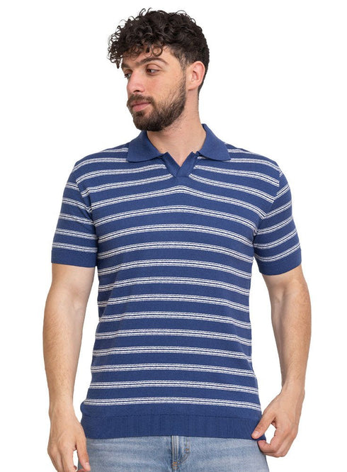 Indigo Design 1008Knit Polo Neck - T-Shirt - Khotwh